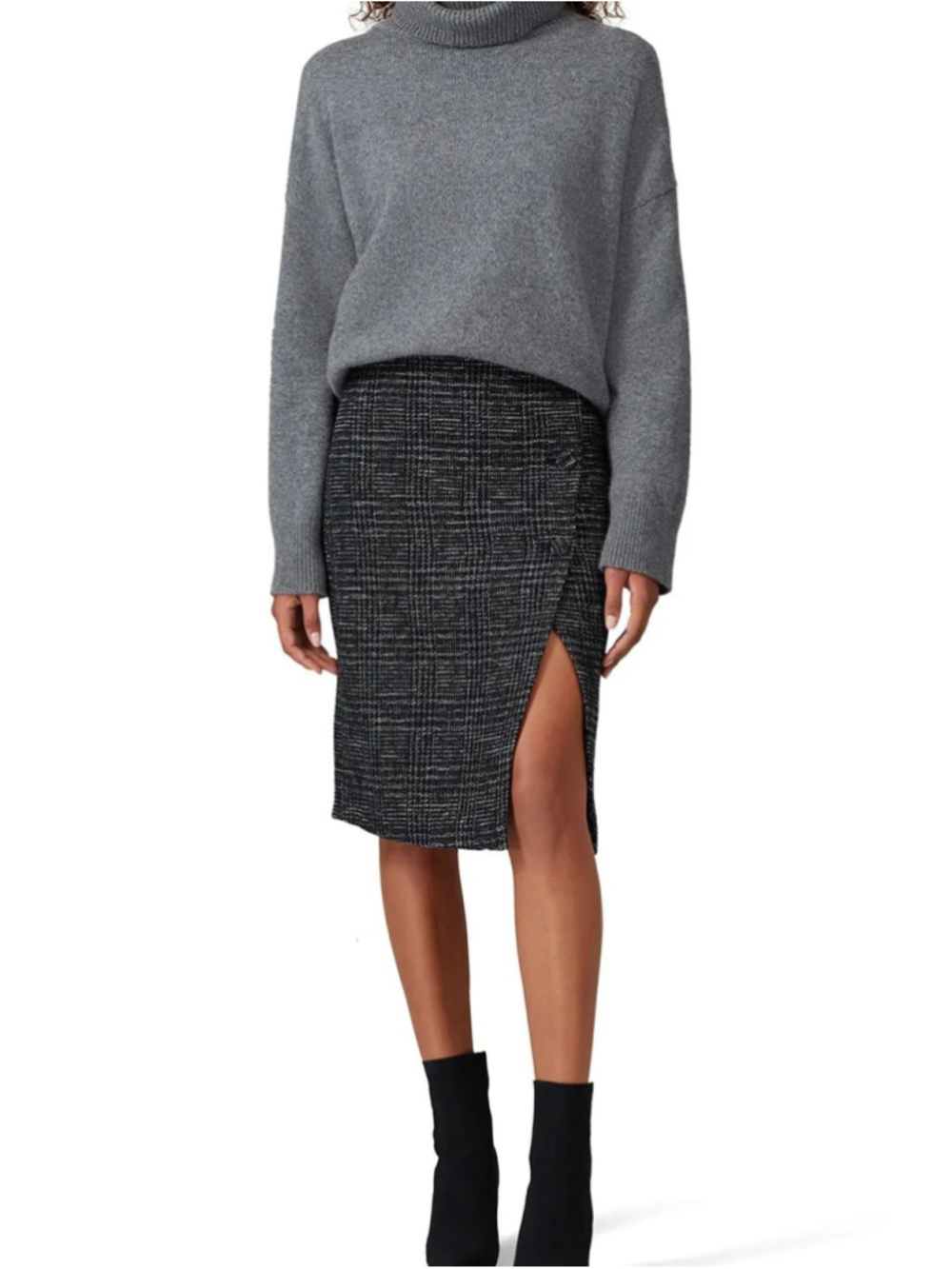Club Monaco Tweed Cutaway Pencil Skirt Sz 4 New with Tags